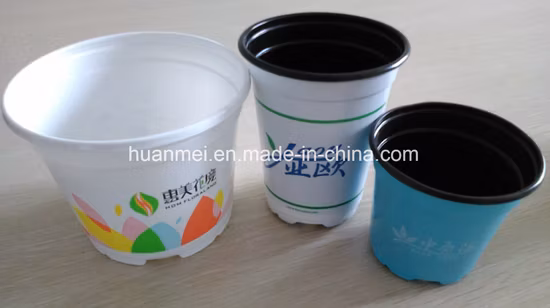 Maceta de impresión colorida, maceta de diseño personalizado, maceta escaneable Upc